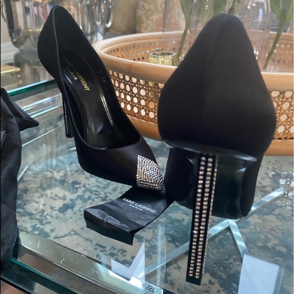 Authentic Saint Laurent Black Heels - Picture 1 of 5